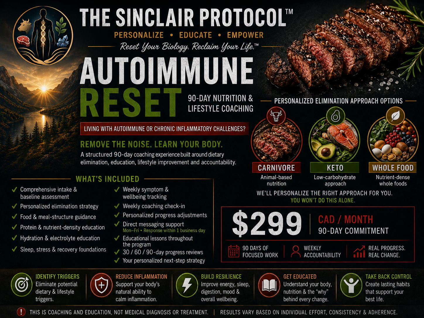 The Sinclair Protocol Autoimmune Reset coaching package